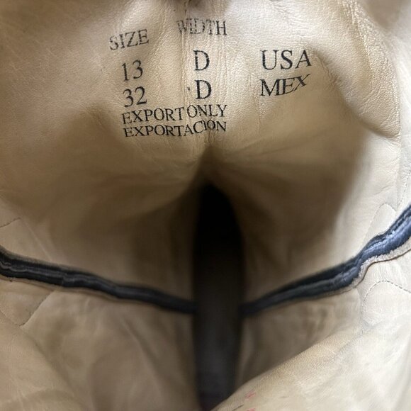 Los Altos Black Full Quill Ostrich Western Cowboy Boots Mens 13 D - Picture 4 of 12